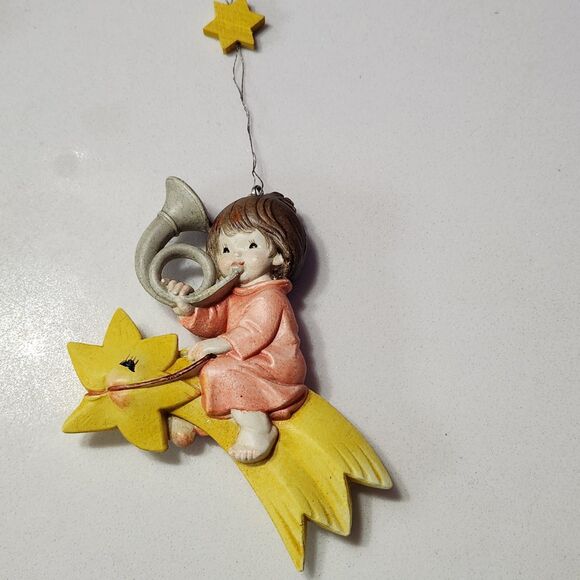 VTG ANRI Ferrandiz Angels Italy Hand Crafted Celestial Christmas Ornaments Set 4 - Picture 11 of 16
